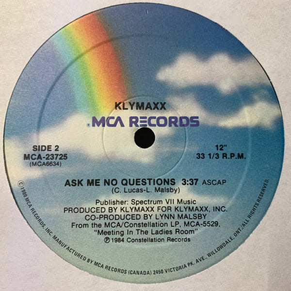 I'd Still Say Yes (12" Version) Klymaxx