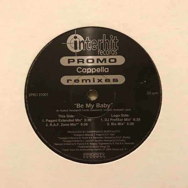 Be My Baby (Remixes) Cappella