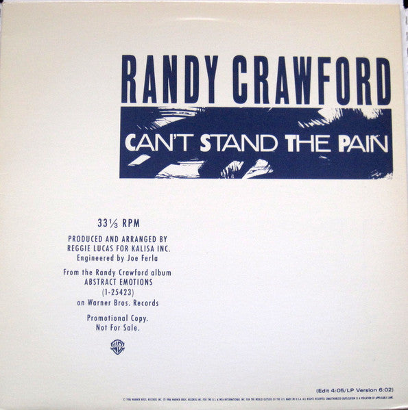 Can't Stand The Pain Randy Crawford