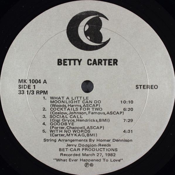 Whatever Happened To Love? Betty Carter