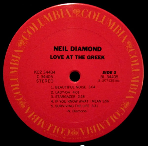 Love At The Greek: Recorded Live At The Greek Theatre Neil Diamond