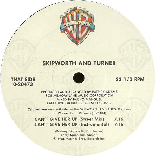 Je ne peux pas l'abandonner Skipworth &amp; Turner