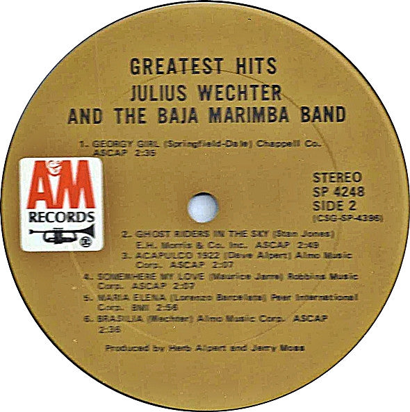 Greatest Hits Julius Wechter,Baja Marimba Band