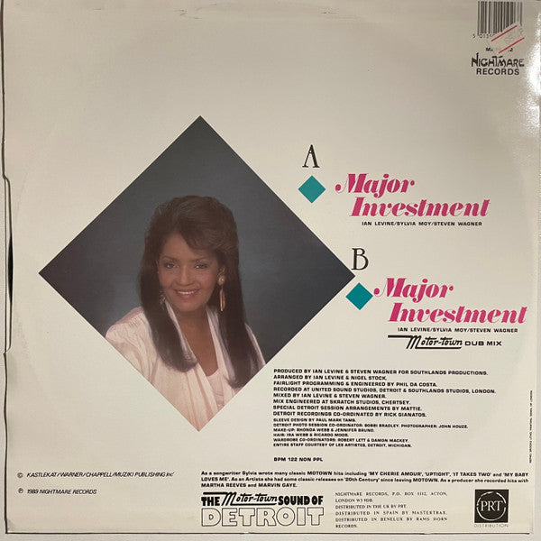 Major Investment Sylvia Moy