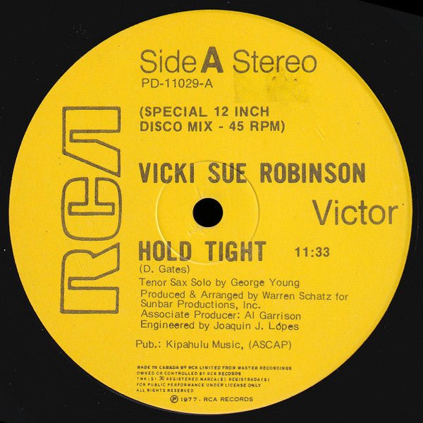 Hold Tight / Turn The Beat Around Vicki Sue Robinson