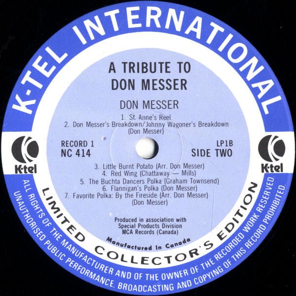 A Tribute To Don Messer | Rectangle Triangle