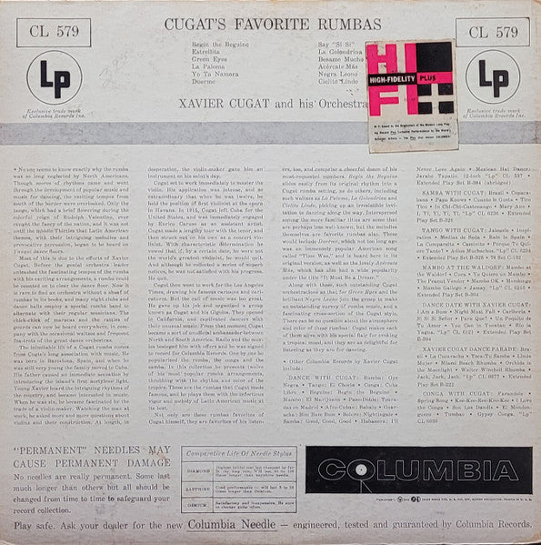 Les rumbas préférées de Cugat Xavier Cugat et son orchestre