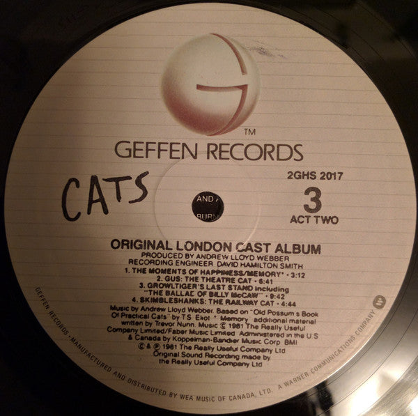 Cats : Album original du casting londonien Andrew Lloyd Webber