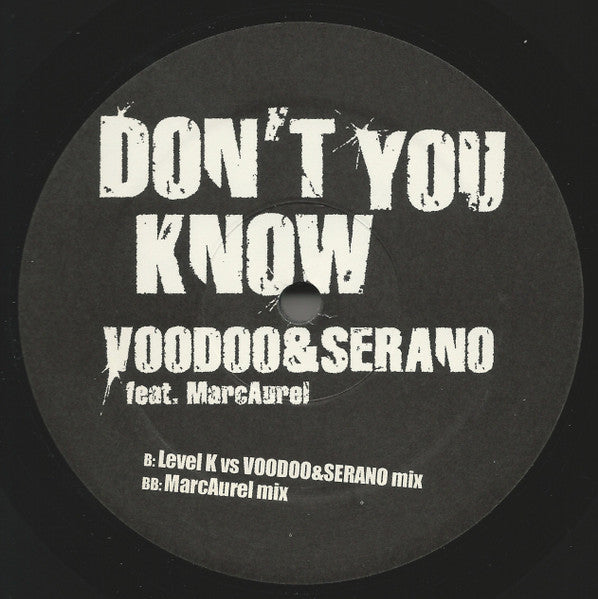 Sacramento / Don't You Know Plat profond, Richard Morel, Voodoo et Serano