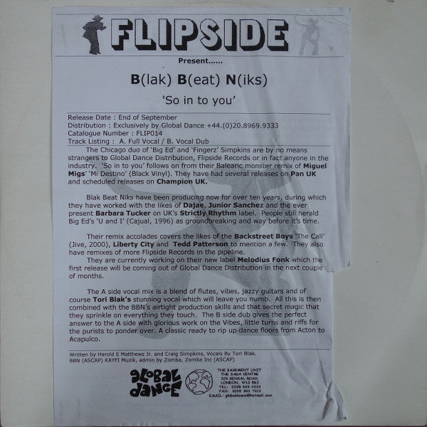 Tellement en toi Blak Beat Niks