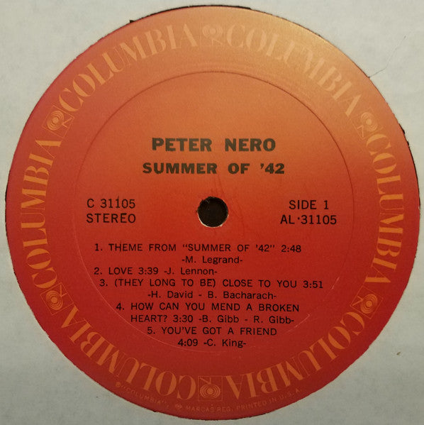 Summer Of '42 Peter Nero