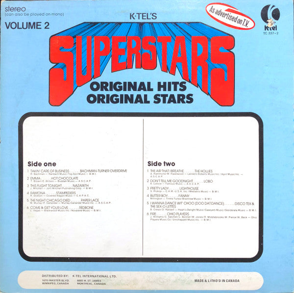 Superstars Volume 2 Various