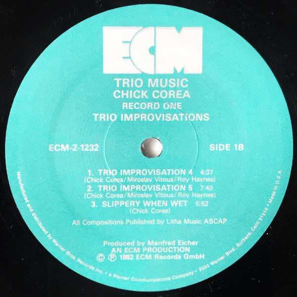 Trio Music Chick Corea,Miroslav Vitous,Roy Haynes
