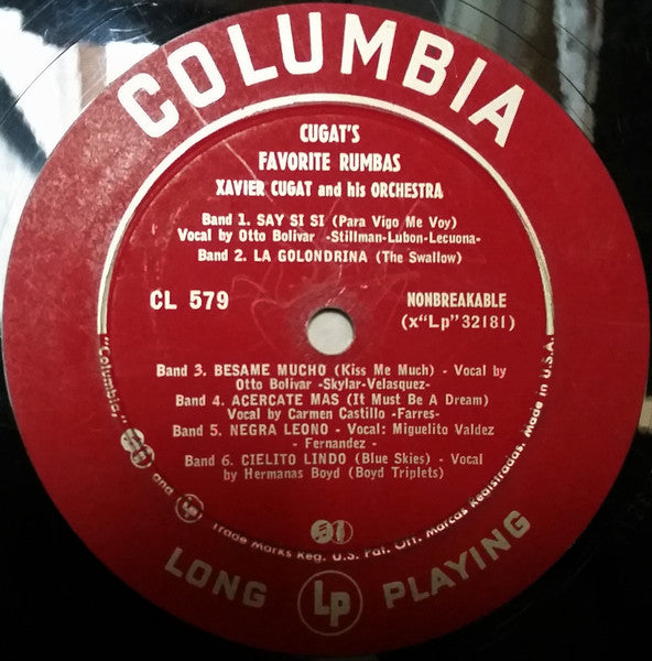 Les rumbas préférées de Cugat Xavier Cugat et son orchestre