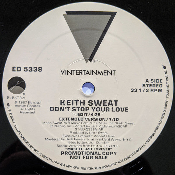 Don't Stop Your Love Keith Sweat
