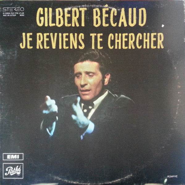 Je Reviens Te Chercher Gilbert Bécaud