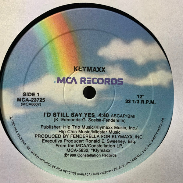 I'd Still Say Yes (12" Version) Klymaxx