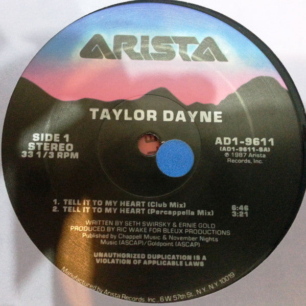 Tell It To My Heart Taylor Dayne