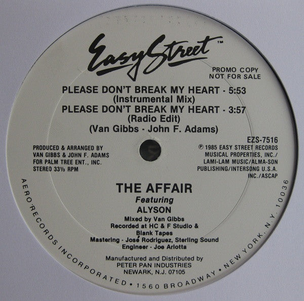 Please Don't Break My Heart The Affair,Alyson Williams
