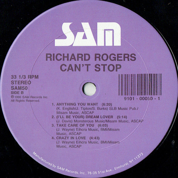 Can't Stop Richard Rogers
