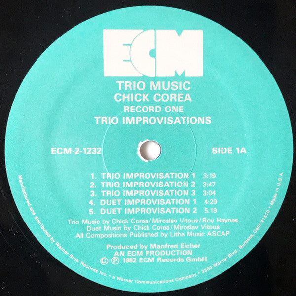 Trio Music Chick Corea,Miroslav Vitous,Roy Haynes