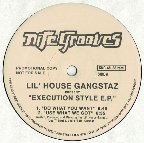 Execution Style E.P. Lil' House Gangstaz