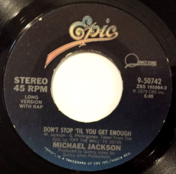 Don't Stop 'Til You Get Enough Michael Jackson