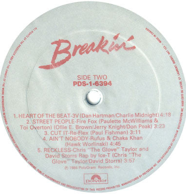 Breakin' (Original Motion Picture Soundtrack) Various