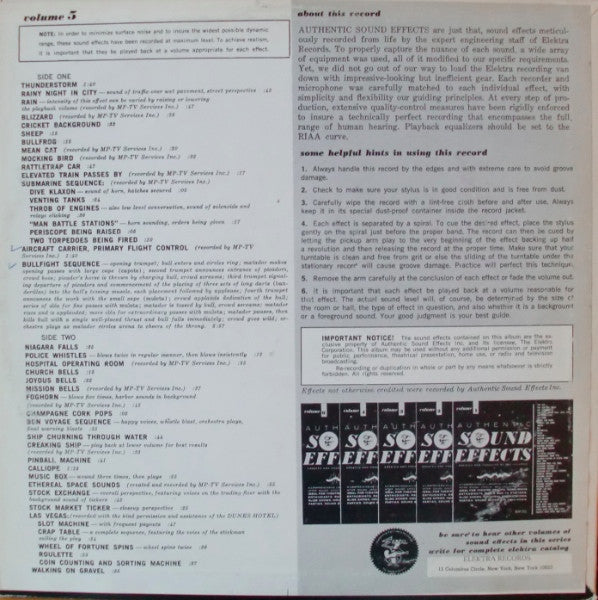 Authentic Sound Effects Volume 5 | Rectangle Triangle  