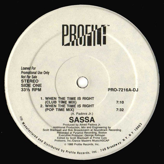 When The Time Is Right 2 Sassa