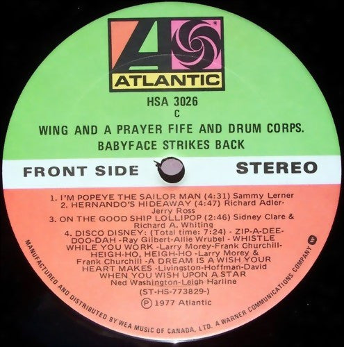 Babyface Strikes Back Wing And A Prayer Fife And Drum Corps.