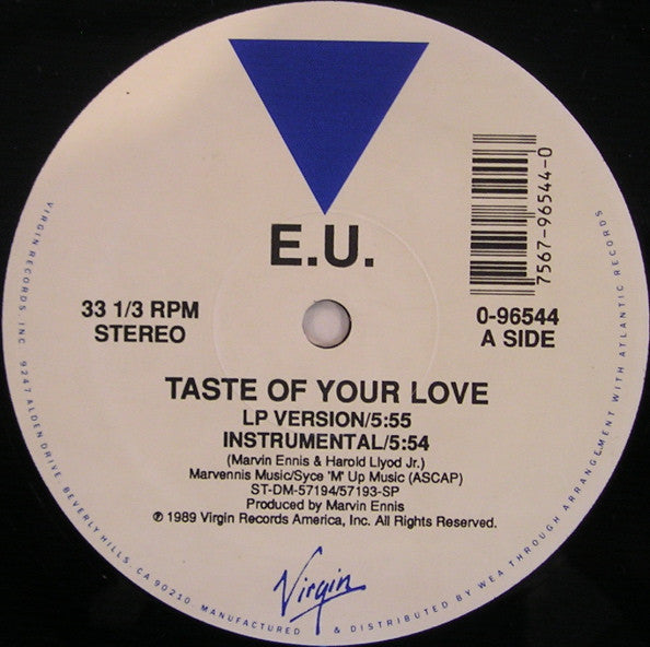 Taste Of Your Love / Da Butt '89 E.U.