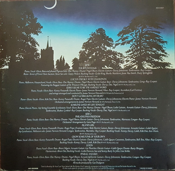 Elton John's Greatest Hits Volume II | Rectangle Triangle  