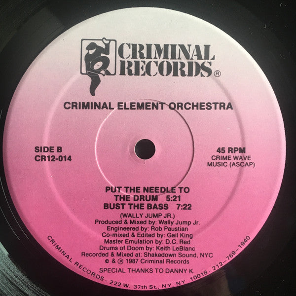 Put The Needle To The Record Criminal Element Orchestra
