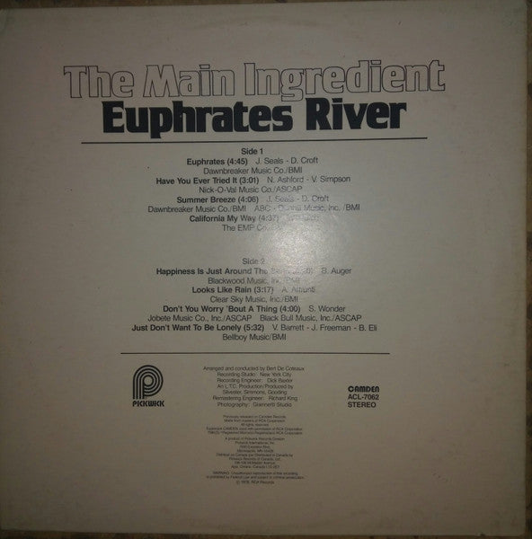Euphrates River The Main Ingredient