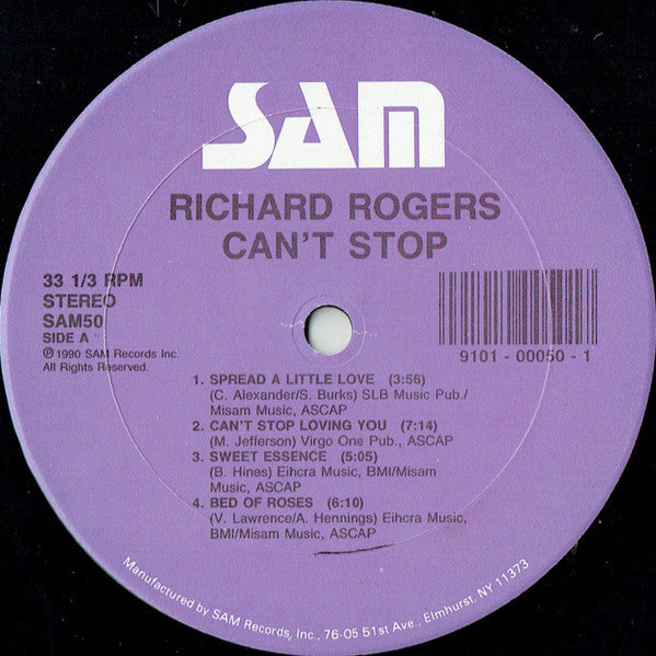 Can't Stop Richard Rogers