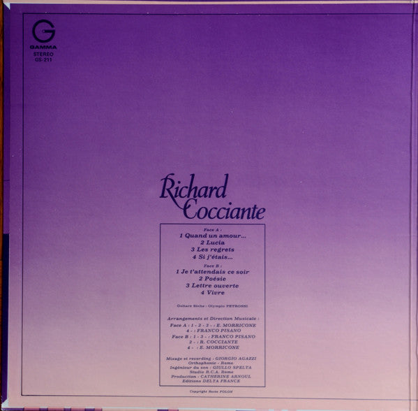 Richard Cocciante | Rectangle Triangle  