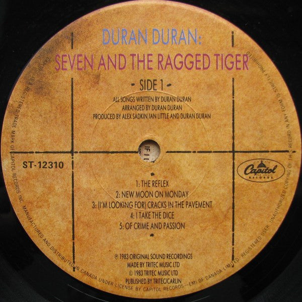 Seven And The Ragged Tiger Duran Duran