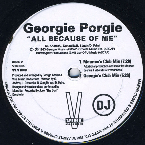 Tout à cause de moi Georgie Porgie