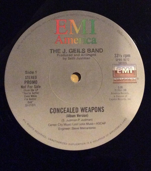 Concealed Weapons The J. Geils Band