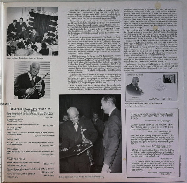 Le Double Disque D'or De Sidney Bechet | Rectangle Triangle