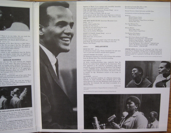 Belafonte Returns To Carnegie Hall Harry Belafonte