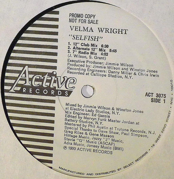Selfish Velma Wright