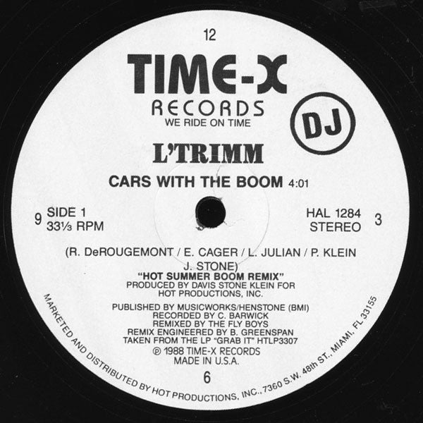 Cars With The Boom L'Trimm