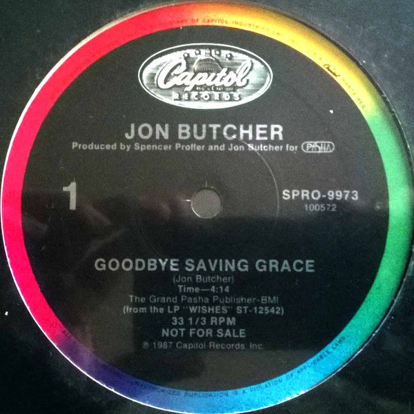 Goodbye Saving Grace Jon Butcher