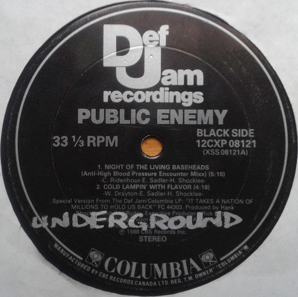 Night Of The Living Baseheads Public Enemy