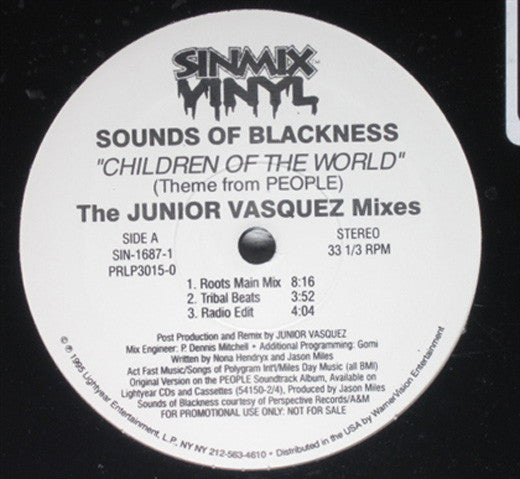Enfants du monde (Thème de PEOPLE) - Les mixes Junior Vasquez Sons de la noirceur