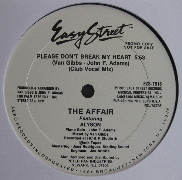 Please Don't Break My Heart The Affair,Alyson Williams