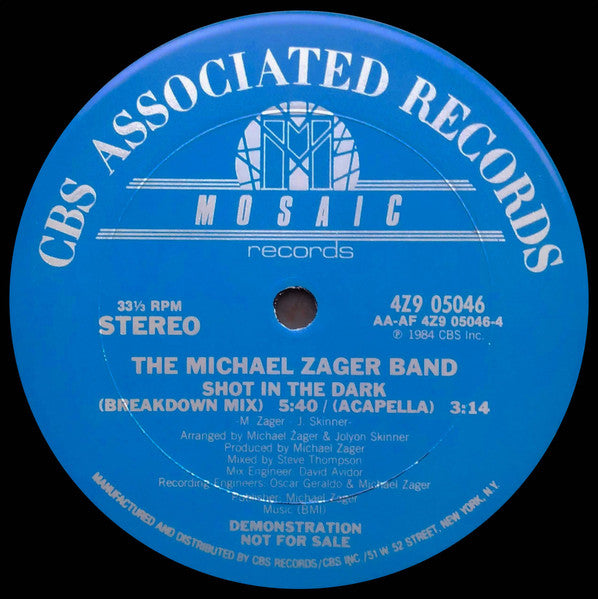 Shot In The Dark 2 The Michael Zager Band