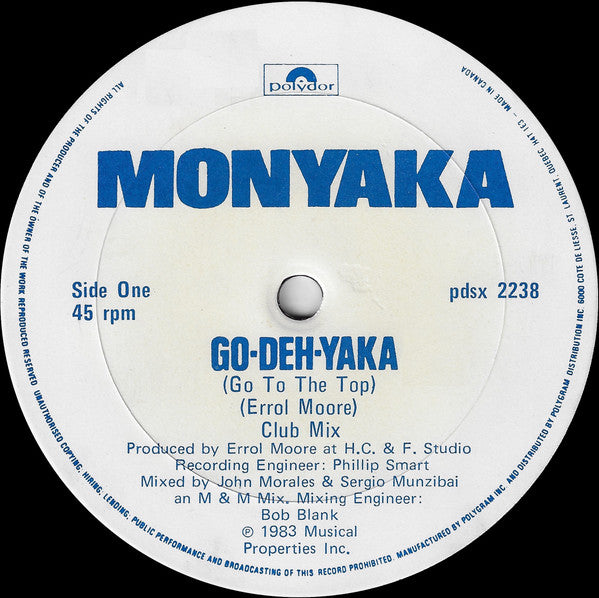 Go-Deh-Yaka (Club Mix) Monyaka